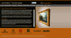 Desktop Screenshot of newyorkerpictureframes.com